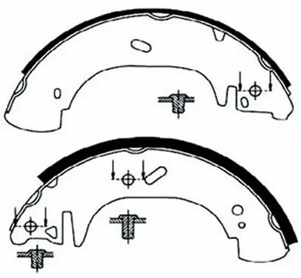 Brake Shoe Set (BS51543)