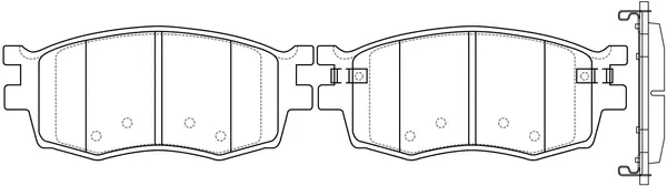 Brake Pad Set, disc brake (BP10435)