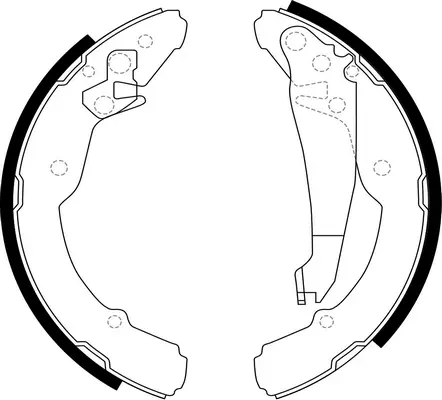 Brake Shoe Set (BS33554)