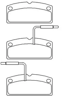 Brake Pad Set, disc brake (BP42003W)