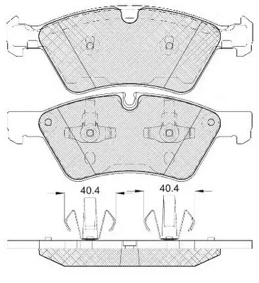 Brake Pad Set, disc brake (BP31500)
