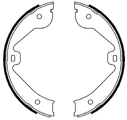 Brake Shoe Set, parking brake (BS30638)