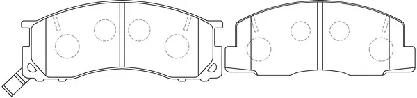 Brake Pad Set, disc brake (BP21273)
