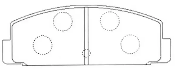 Brake Pad Set, disc brake (BP23044)