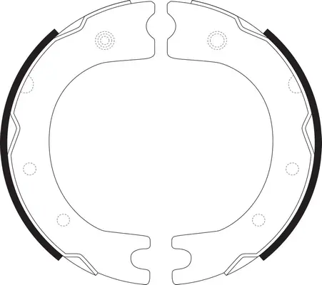Brake Shoe Set, parking brake (BS21298)