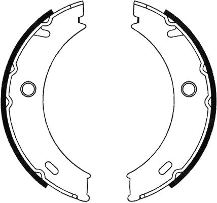 Brake Shoe Set, parking brake (BS31576)