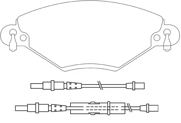 Brake Pad Set, disc brake (BP42183W)