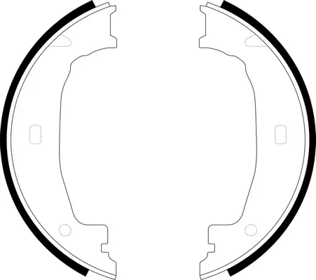 Brake Shoe Set, parking brake (BS32559)