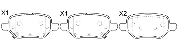 Brake Pad Set, disc brake (BP52021)