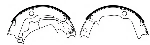Brake Shoe Set, parking brake (BS11010)