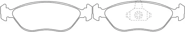 Brake Pad Set, disc brake (BP45289)