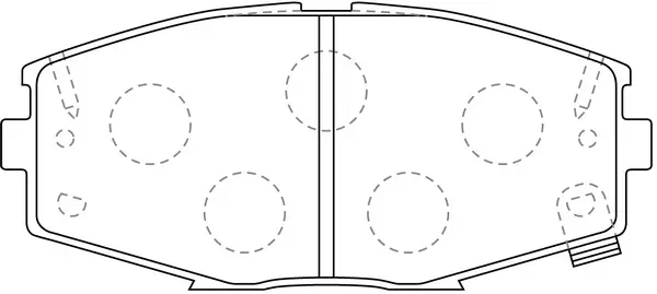 Brake Pad Set, disc brake (BP21141)