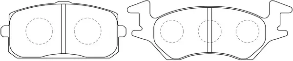 Brake Pad Set, disc brake (BP21134)