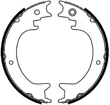 Brake Shoe Set, parking brake (BS27651)