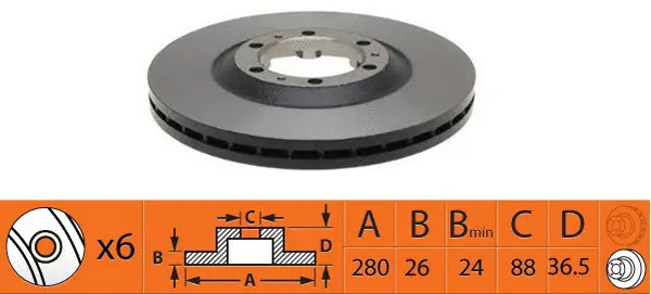 Brake Disc (BR81102T)