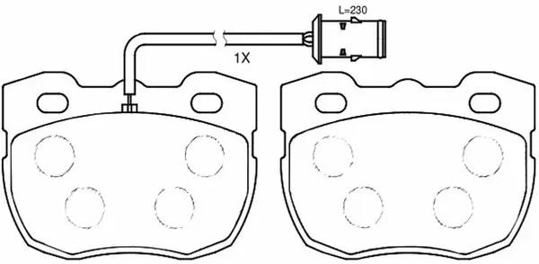 Brake Pad Set, disc brake (BP47238W)