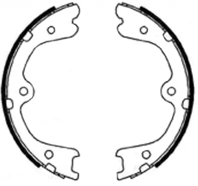 Brake Shoe Set, parking brake (BS22623)