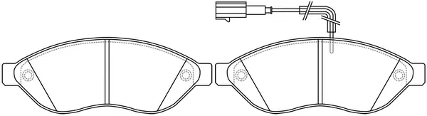 Brake Pad Set, disc brake (BP42474W)