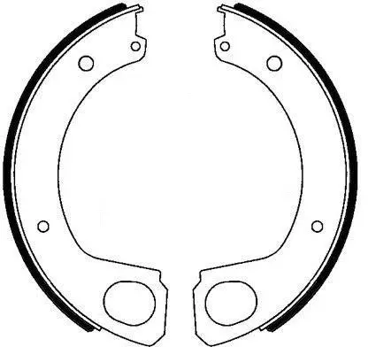 Brake Shoe Set, parking brake (BS23002)