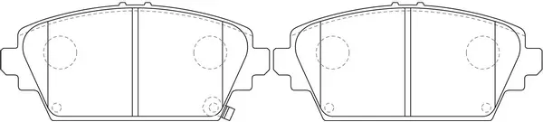 Brake Pad Set, disc brake (BP28106)