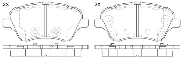 Brake Pad Set, disc brake (BP51010)