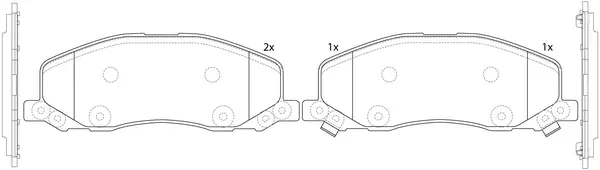 Brake Pad Set, disc brake (BP34001)