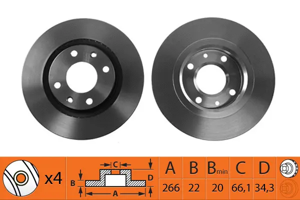 Brake Disc (BR42105T)