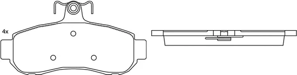 Brake Pad Set, disc brake (BP20383)