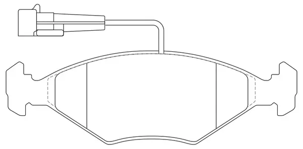 Brake Pad Set, disc brake (BP41268W)