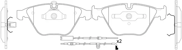Brake Pad Set, disc brake (BP32222W)