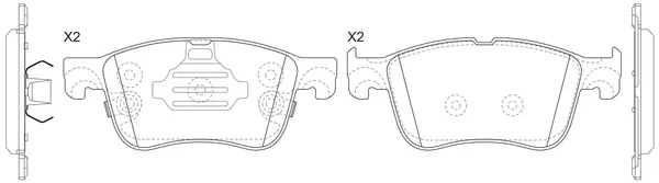 Brake Pad Set, disc brake (BP51041)