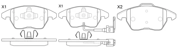 Brake Pad Set, disc brake (BP33348W)