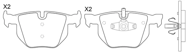 Brake Pad Set, disc brake (BP32092W)
