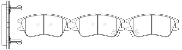 Brake Pad Set, disc brake (BP11439)