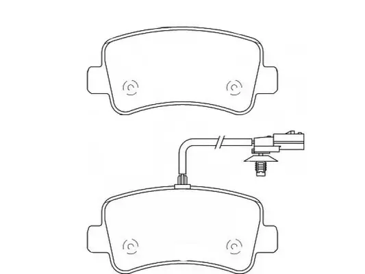 Brake Pad Set, disc brake (BP40005W)