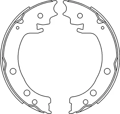 Brake Shoe Set, parking brake (BS29001)