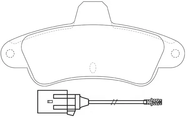 Brake Pad Set, disc brake (BP51288W)