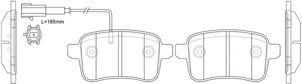 Brake Pad Set, disc brake (BP41001W)