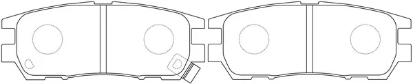 Brake Pad Set, disc brake (BP23280)