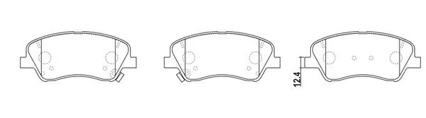 Brake Pad Set, disc brake (BP11007)
