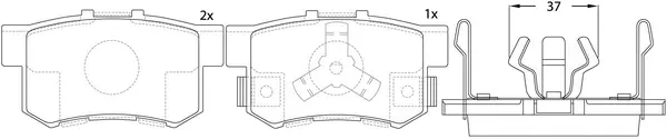 Brake Pad Set, disc brake (BP28807)
