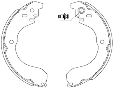 Brake Shoe Set (BS21398)