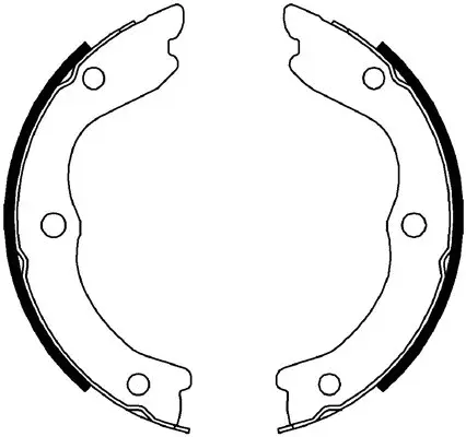 Brake Shoe Set, parking brake (BS22650)