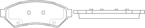 Brake Pad Set, disc brake (BP52002)