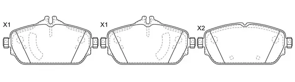 Brake Pad Set, disc brake (BP31021W)