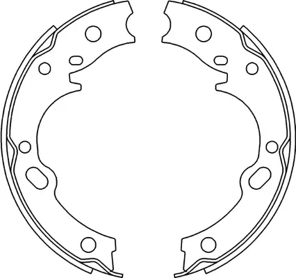 Brake Shoe Set, parking brake (BS24443)