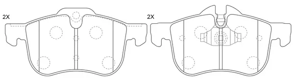 Brake Pad Set, disc brake (BP40153)