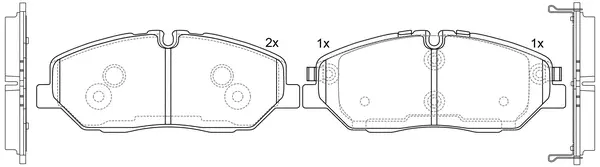 Brake Pad Set, disc brake (BP11012)