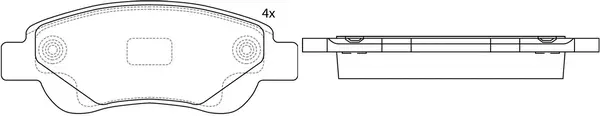Brake Pad Set, disc brake (BP21841)