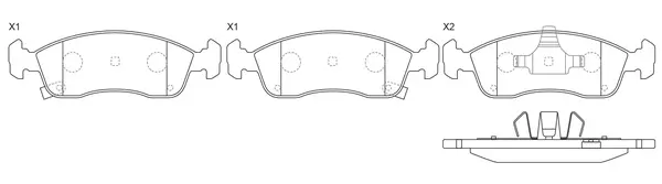Brake Pad Set, disc brake (BP52018)